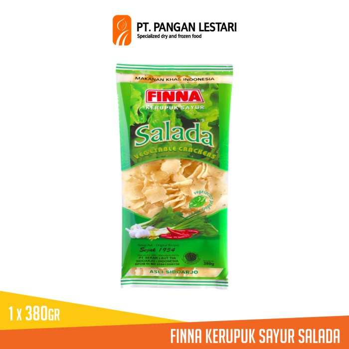 

' finna kerupuk sayur selada besar 380gr