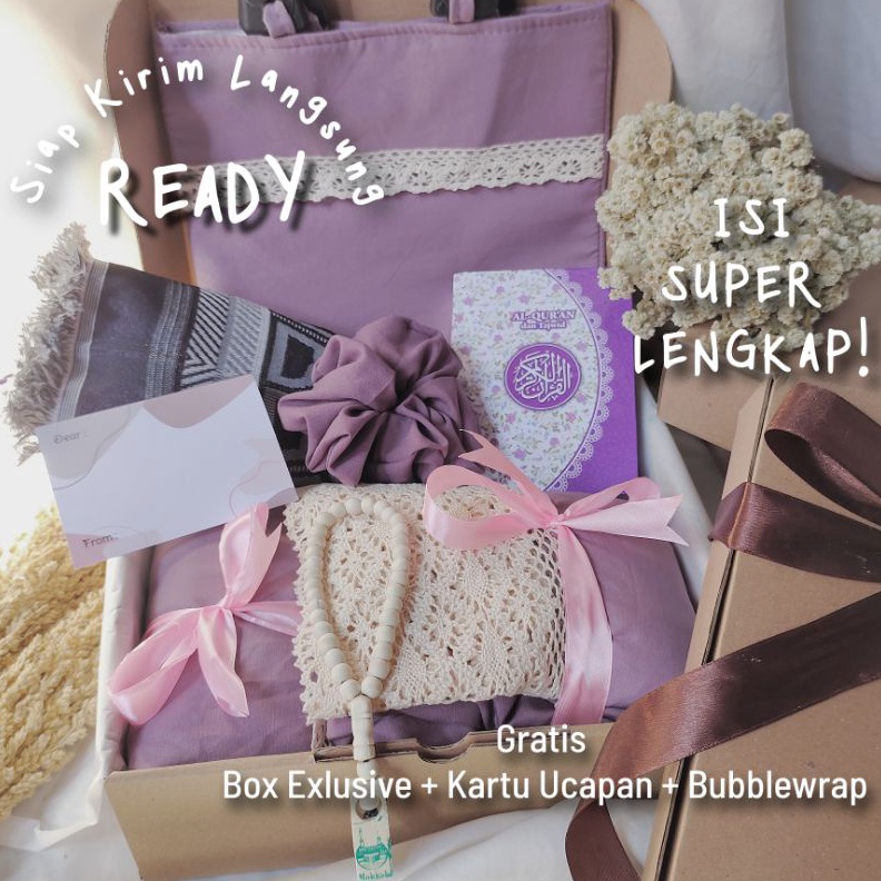 

FMJM6583 Giftbox Mukena Sajadah/ Hampers Lebaran/ Kado pernikahan/Hadiah wisuda/ Birthday gift