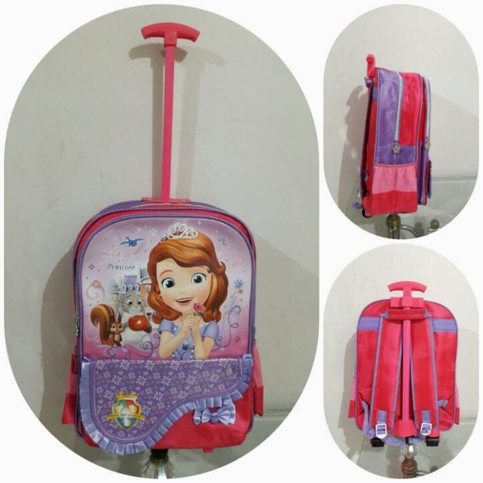 ✿KOP✿ Tas Sekolah Anak Sd Ransel Troli 3 Sekat Sofia.T40.L30.Tbl15. BERKUALITAS