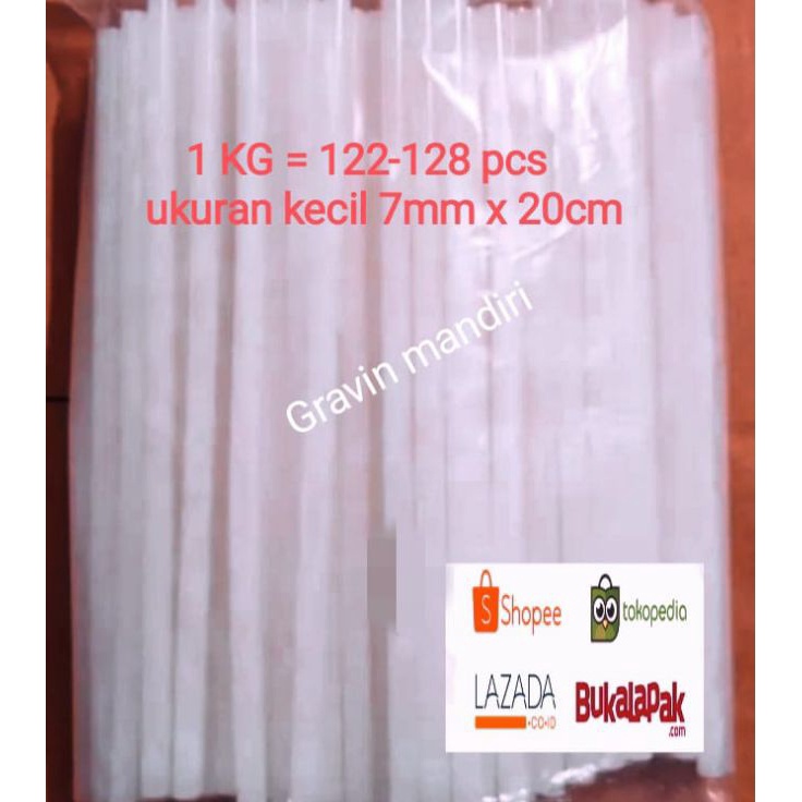 

Cuma hari ini isi lem tembak kiloan / lem bakar kiloan / glue gun refill / lem lilin tembak kecil 1kg