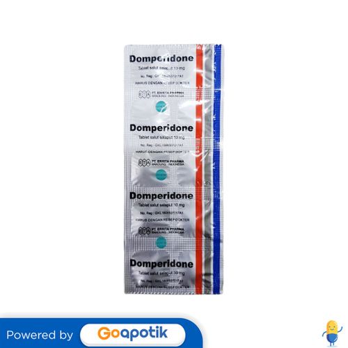 DOMPERIDONE ERRITA 10 MG STRIP 10 TABLET