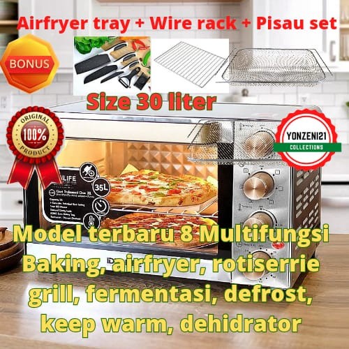 Idealife Oven 30 Liter Il 330 Pemanggang Roti Multifungsi
