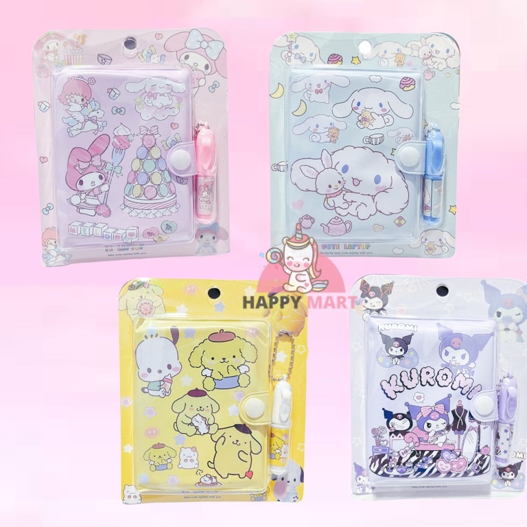 

9.9 Terlaris mini note book Notes unicorn + pen / kuromi / cinnamoroll / pikachu / stella lou