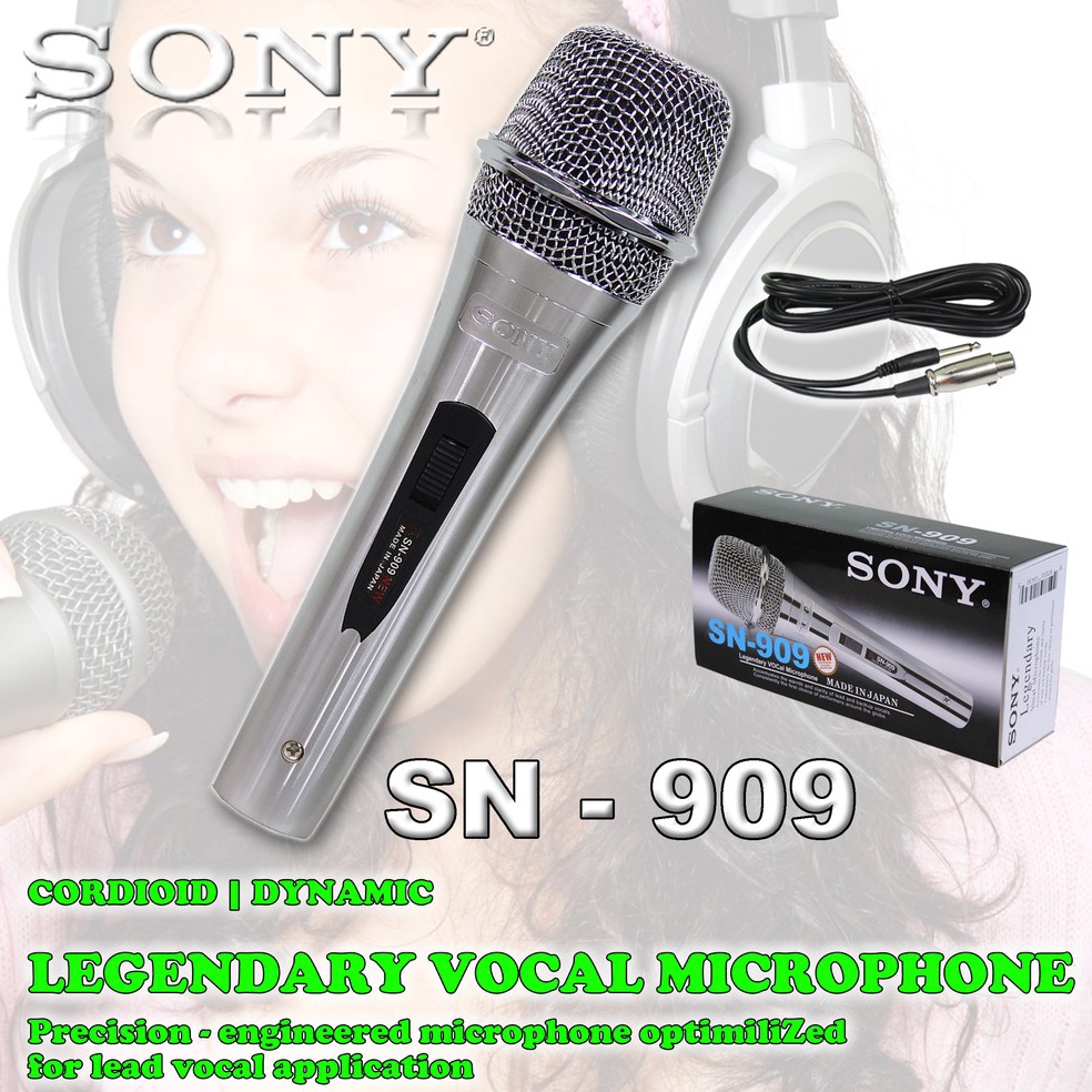 TREN TERBARU Mic Kabel SN 909 SONY / Microphone Cable SONY SN-909 / Mic SN - 909 / Mic Kabel SN909 S