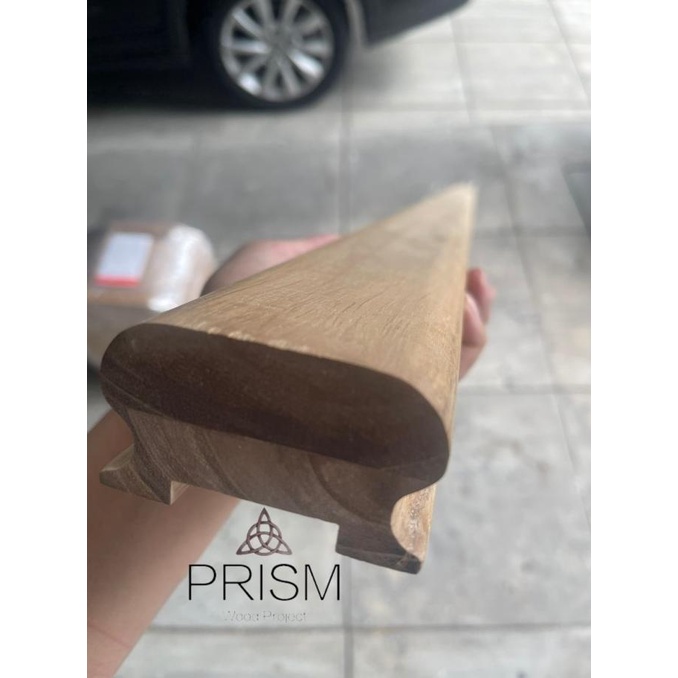 $+$+$+$+] hand rail pegangan railing tangga handle kayu jati minimalis