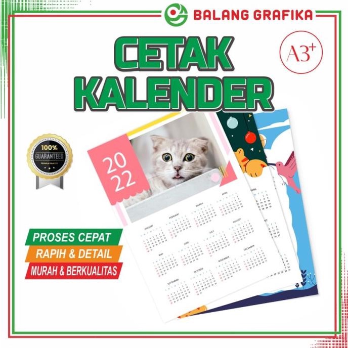 

Produk Terbaik] Cetak Kalender Foto Custom kelender Ukuran A3