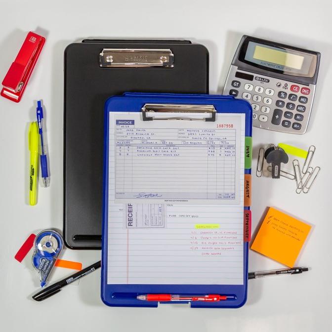 

BAZIC CLIPBOARD STORAGE CASE PAPAN JALAN JEPIT KERTAS UJIAN BENTUK TAS