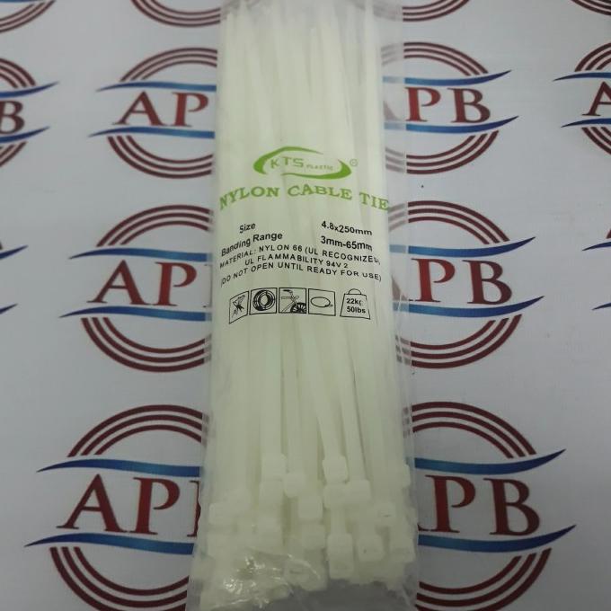 

Ready oke] Ktsp - Kabel ties 4,8 x 250mm / 100 pcs Putih