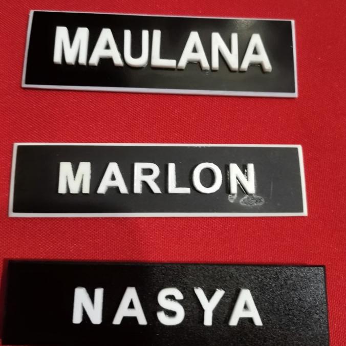 

siap kirim] Name Tag Timbul