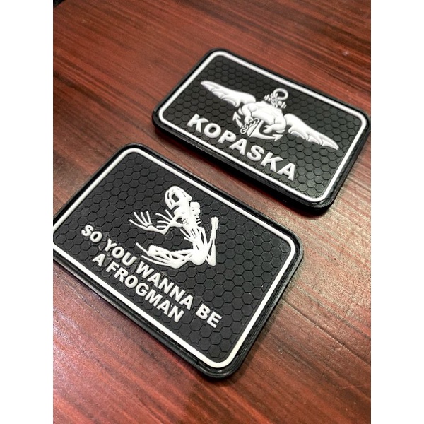 PATCH RUBBER KOPASKA-FROGMAN 3D EMBLEM KARET
