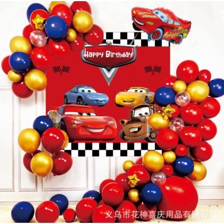 Big Sale Paket Backdrop Balon Dekorasi Ulang Tahun Anak Pororo / Minion/Hotwheels/Transformer/Ultram