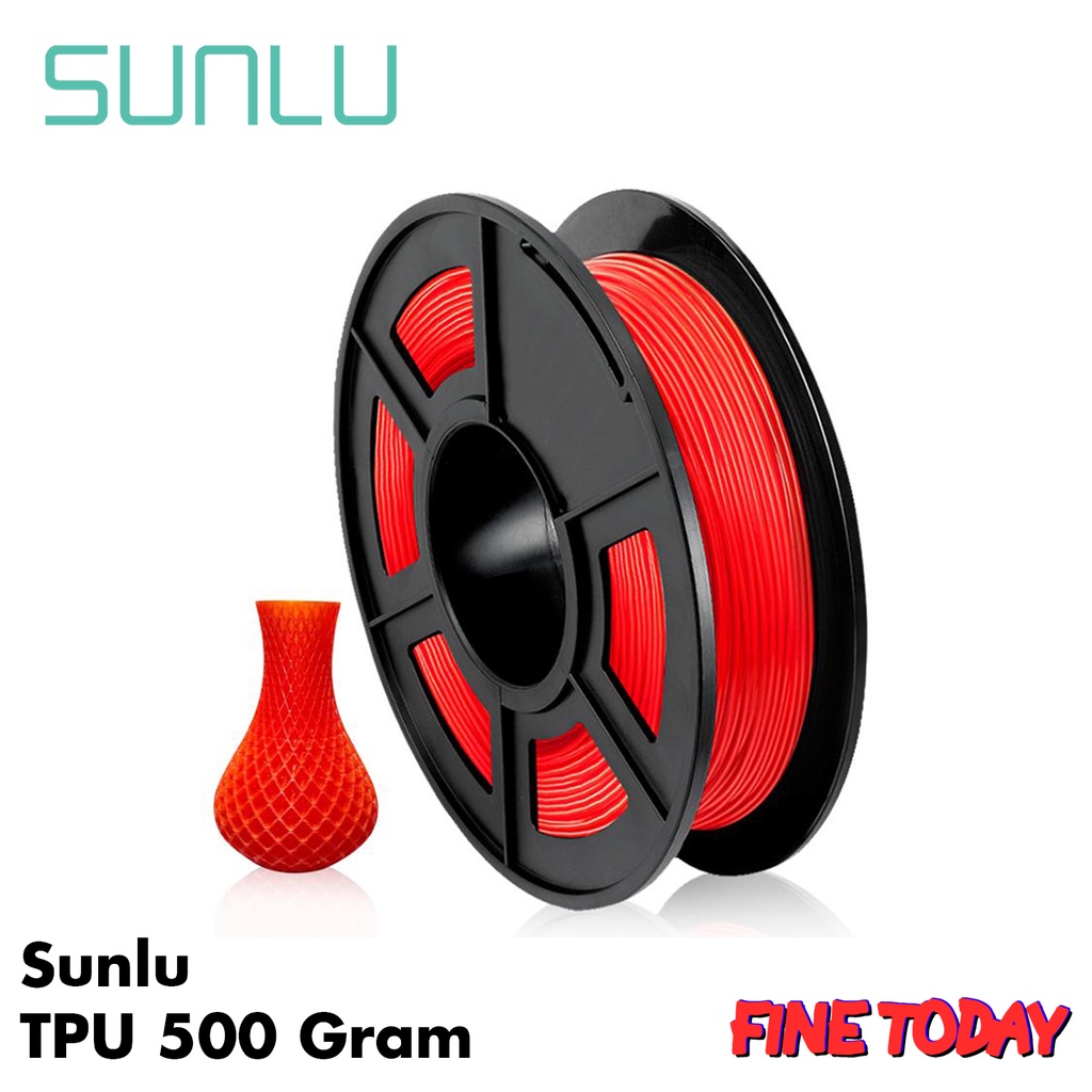 SUNLU 3D Printer Filament TPU 95A Flexible 500 gram Original Import USA