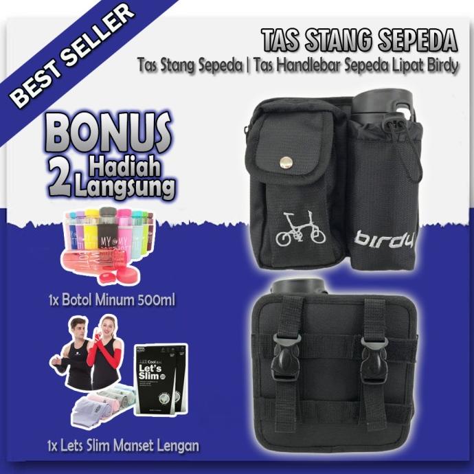 Tas stang Sepeda Birdy HandleBar Tempat Air Minum seli Sepeda Lipat