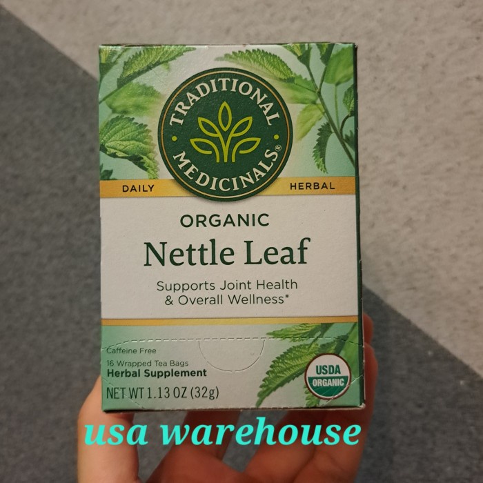 

Traditional Medicinals Organic Nettle Leaf Caffeine Free 16 tea bags