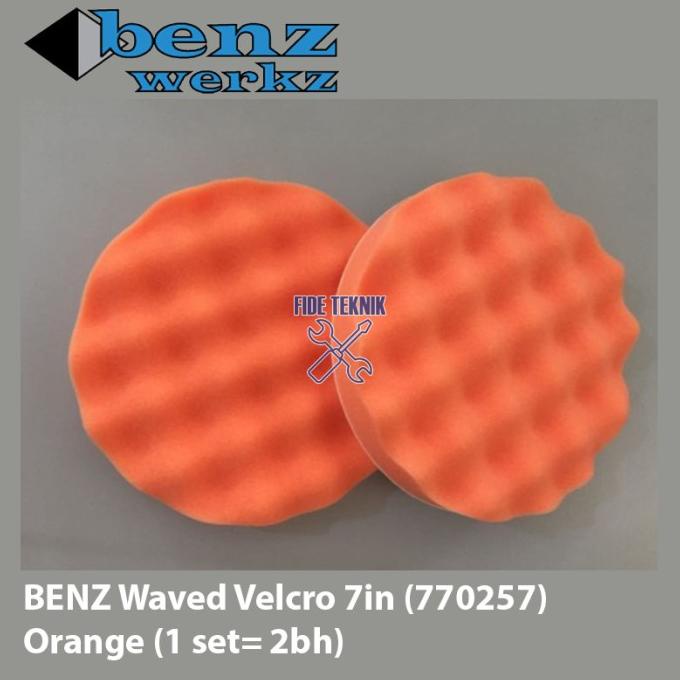 ------] Busa Poles Waxing Mobil 7in inch Wave Buffing Pad wave Orange BENZ