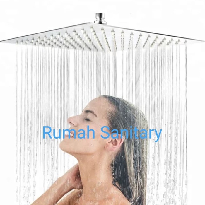 Wall Shower - Shower Mandi - Shower Tanam Stainles 12 inch