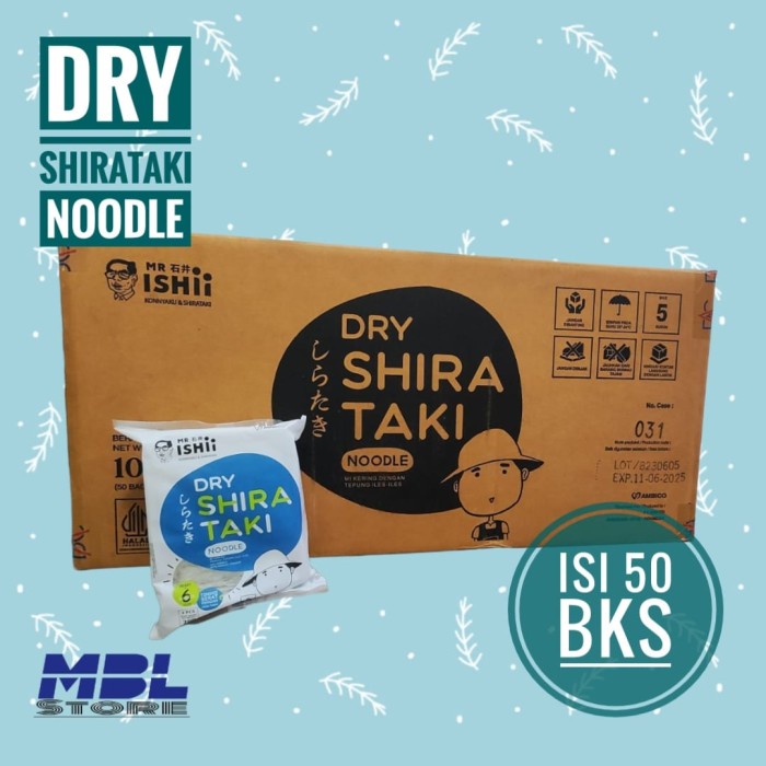 

Denimb Dry Shirataki / Mie Kering Shirataki Per Karton Isi 50Pcs