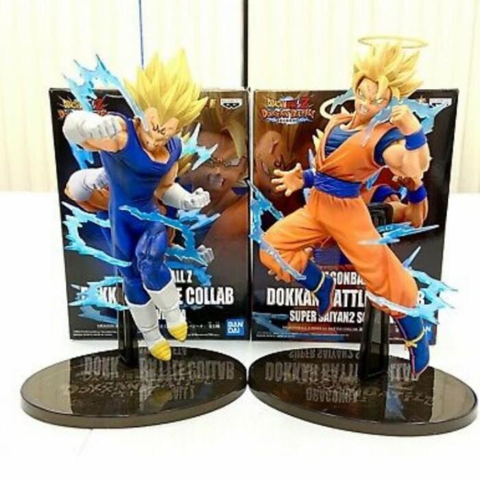 [[[ PROMO ]]] Action Figure Dragon Ball Z Dokkan Battle Collab Goku vs Majin Vegeta