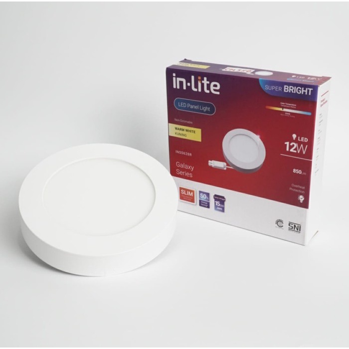 Terlaris Inlite Inss628R Panel Led Downlight Putih Natural 4000K Outbow