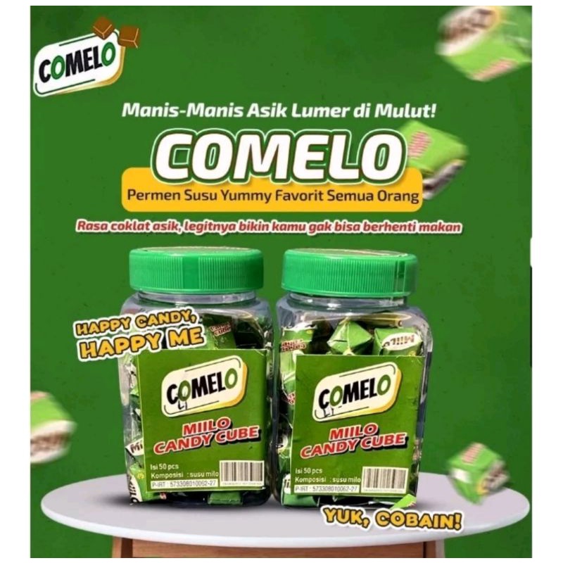 

Milo comelo cube candy isi 50 pcs per botol