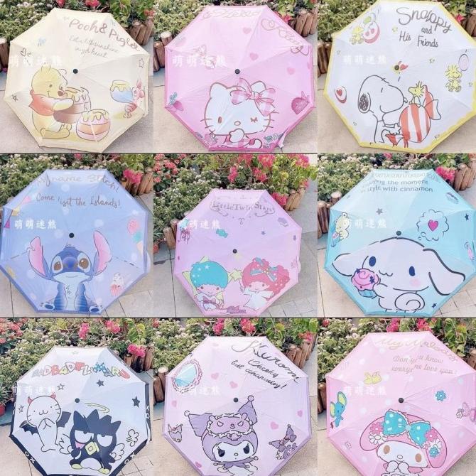 sale Payung Hello kitty, My Melody, LTS, Winnie The Pooh, Snoopy termurah