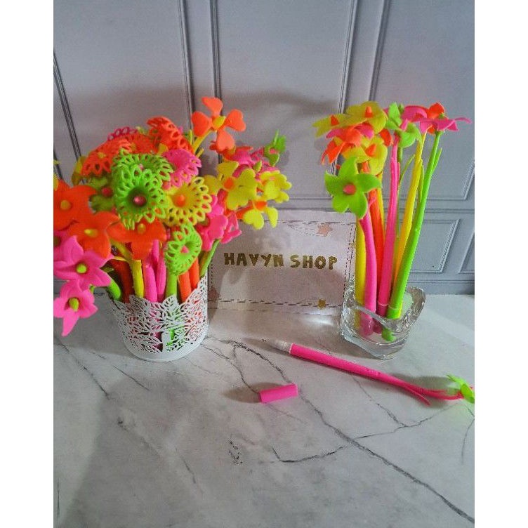 

JJMK8083 (12pc) pen gel bunga/gel pen bunga/pen INUL/pen MATAHARI