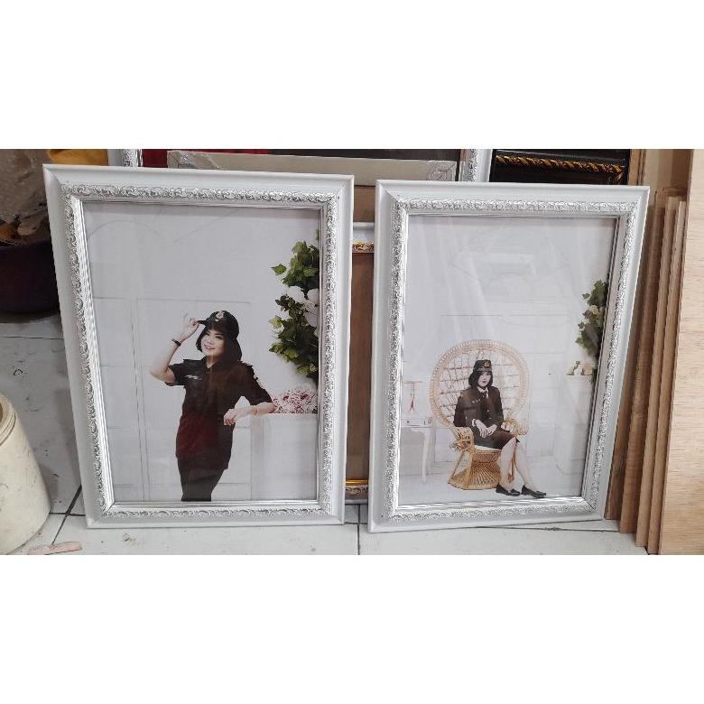 Grosir Frame foto prewedding 16R 20R komplit+kaca+gantungan Ready jogja gosend