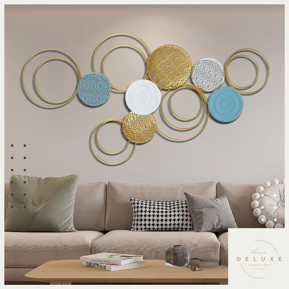 DELUXE Nordic  Hiasan Dinding Ruang Tamu Kamar Tidur Mewah Hiasan Dinding Kreatif Sofa Latar Belakan