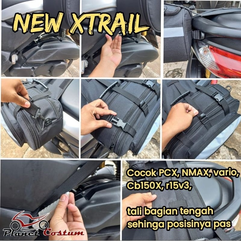 Sidebag Tas Samping New Xtrail Motor Helm Half Face Tas Bagasi Pcx Nmax Vario Scoopy Dll