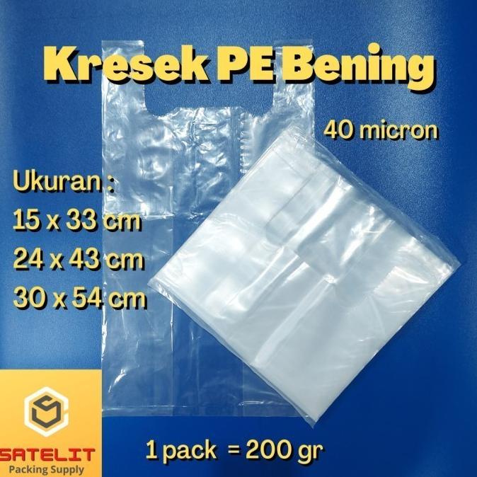 

favorit] Kantong Kresek Bening PE Tebal