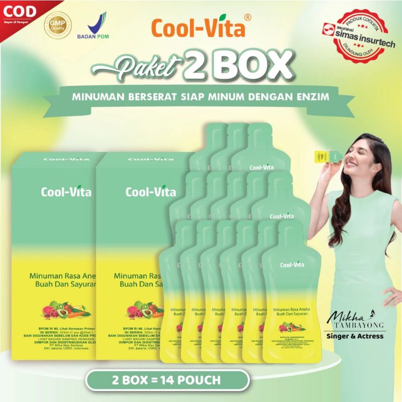 Coolvita Slimkeep Fiber Drink 2 Box