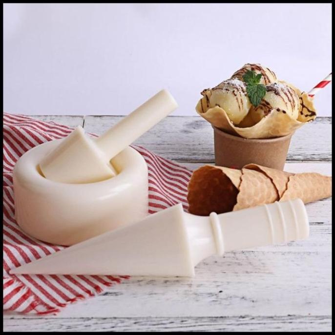 Cetakan Pembuat Egg Omelet Roll Es Krim Cone Pastry Untuk Waffle Storemeghannathalia