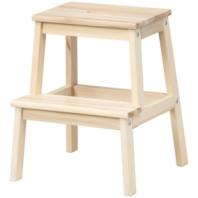 Bangku Kursi Tangga Kayu 2 Step kayu jati belanda Anak Dewasa 1