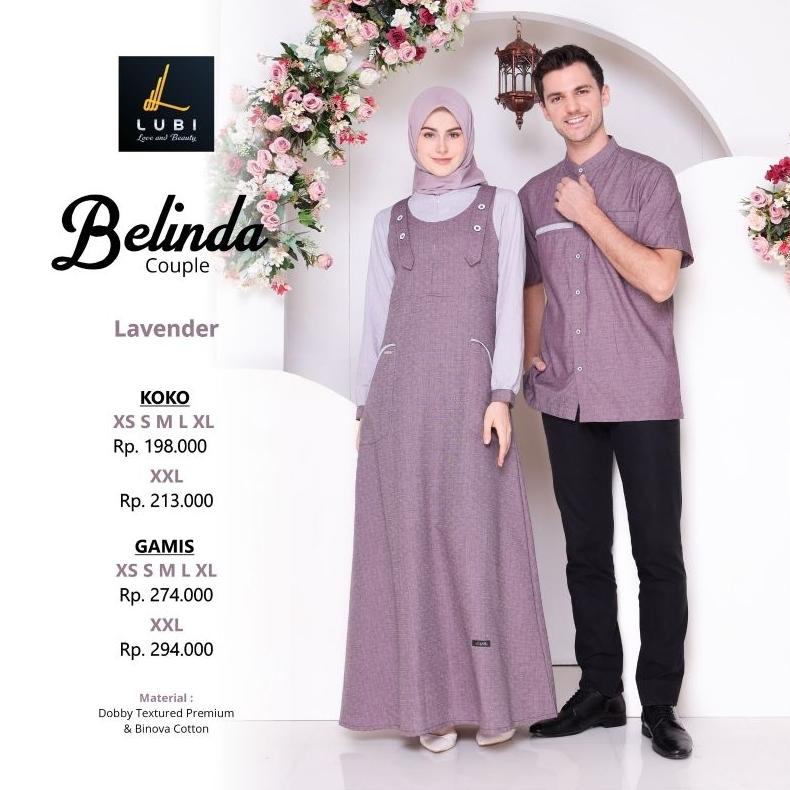 BEST SELLER Belinda Couple By Lubi | Couple Lubi | Gamis Belinda | Koko Belinda | Couple Lubi Terbar