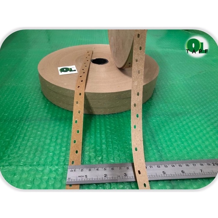 Booming.. Gummed Tape/ VENEER Tape/ isolasi plywood (16mm x 500 M)