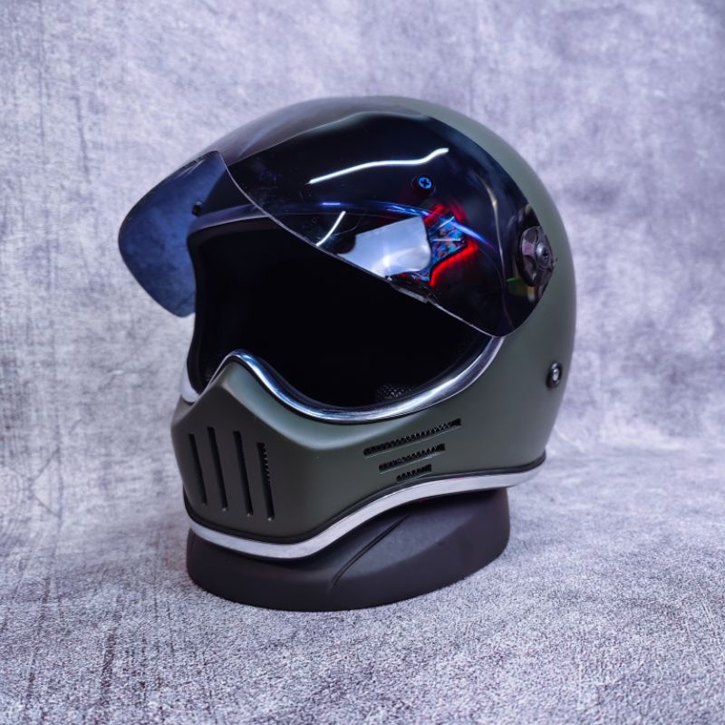 HELEM CAKIL SIMPSON M30 RETRO KLASIK CUSTOM FULLFACE