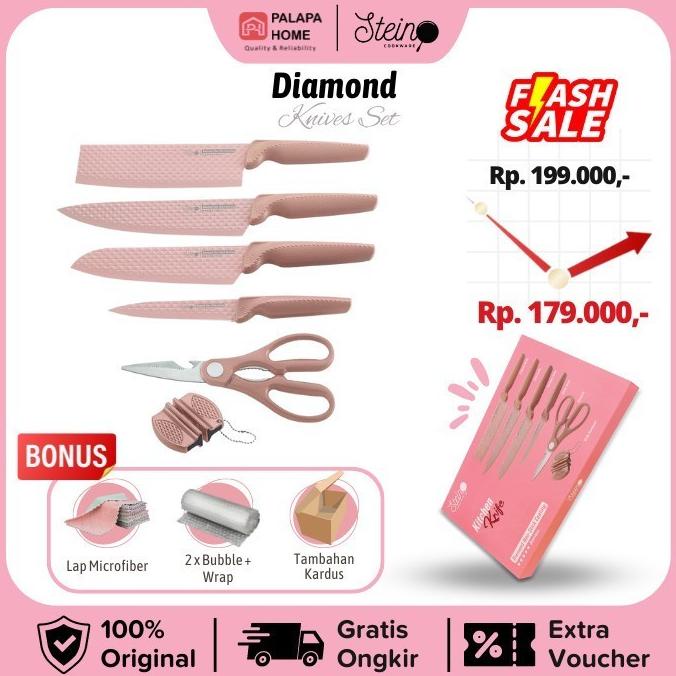 Sale Stain Cookware Pisau Set Diamond Knives Piso Steincookware Ethanalinskystore