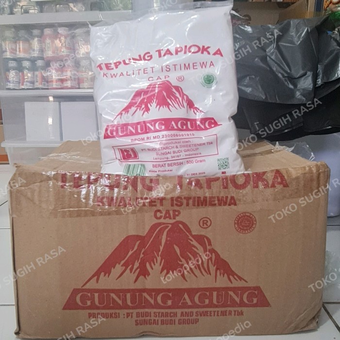 

Terlaris Tapioka Gunung Agung 20 X 500 Gr (1 Dus)