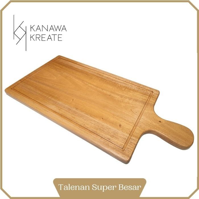 Talenan Kayu Mahogany Ukuran Besar Nampan Kayu