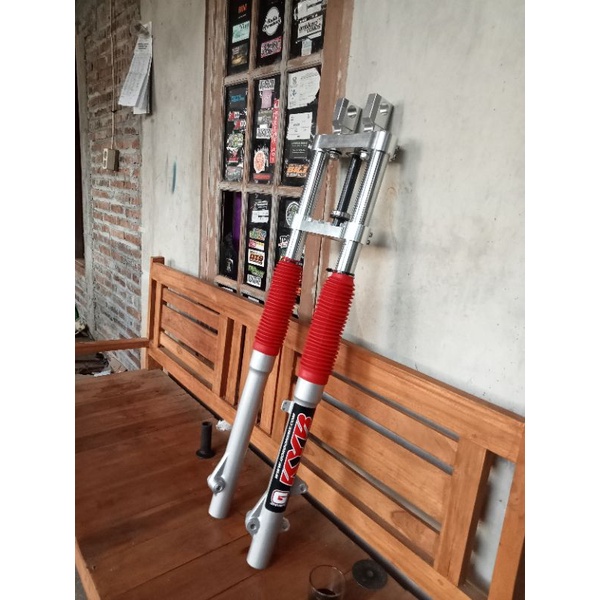 shock depan tele Rep kyb 41 KLX CRF rebound ulang