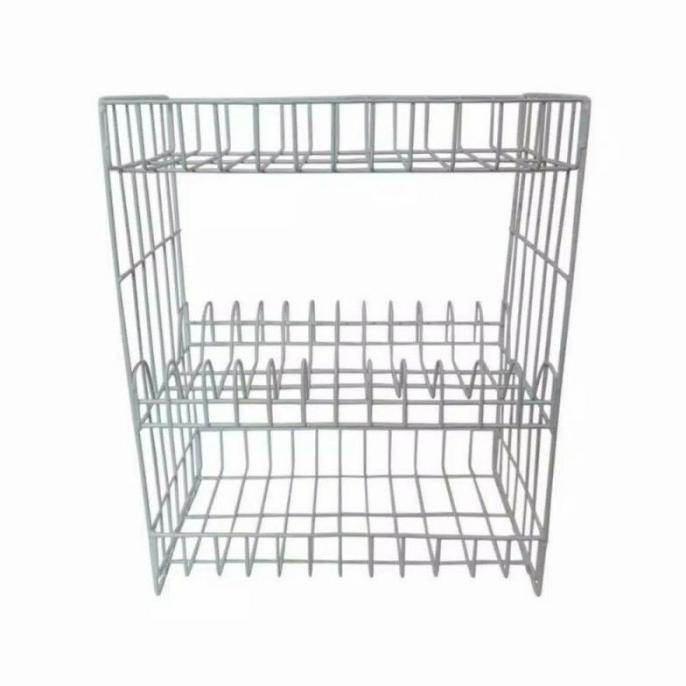 populer] Rak Piring kawat Susun 3/Rak Piring besi susun 3
