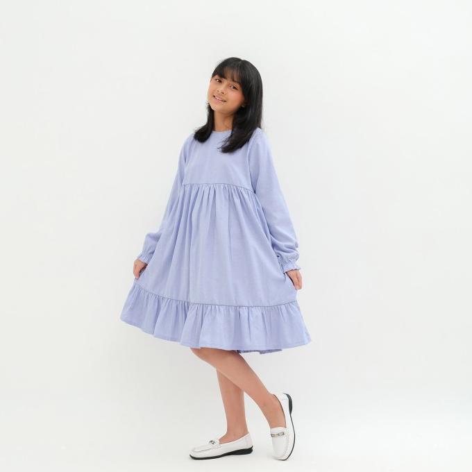 Baju Dress Tunik Katun Anak Perempuan Remaja Tanggung 6 8 10 12 tahun