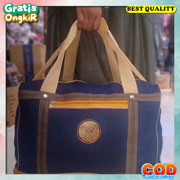 Bag Ts Tas Model Koper Simple Jinjing Motif Dewasa Travel Bags Korea Style Tas Piknik Hand Carry Mur