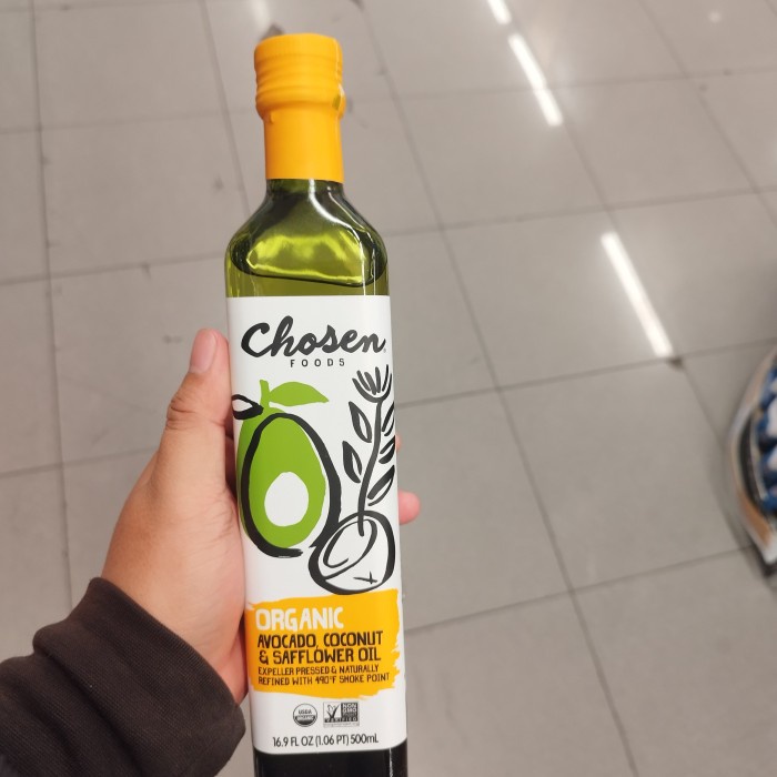 

chosen foods avocado coconut & sunflower oil 500ml