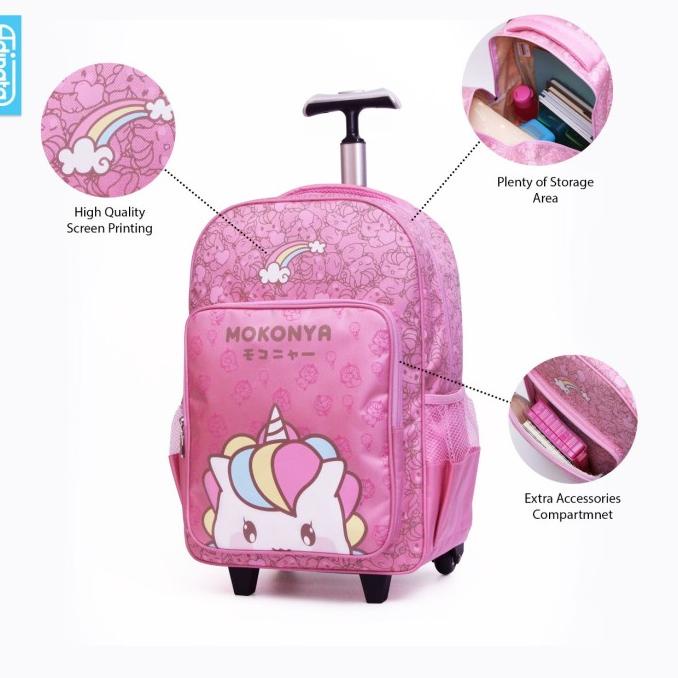 Trolley Sekolah Mokonya 16" - Adinata / Tas Roda / Tas Trolley Anak 55