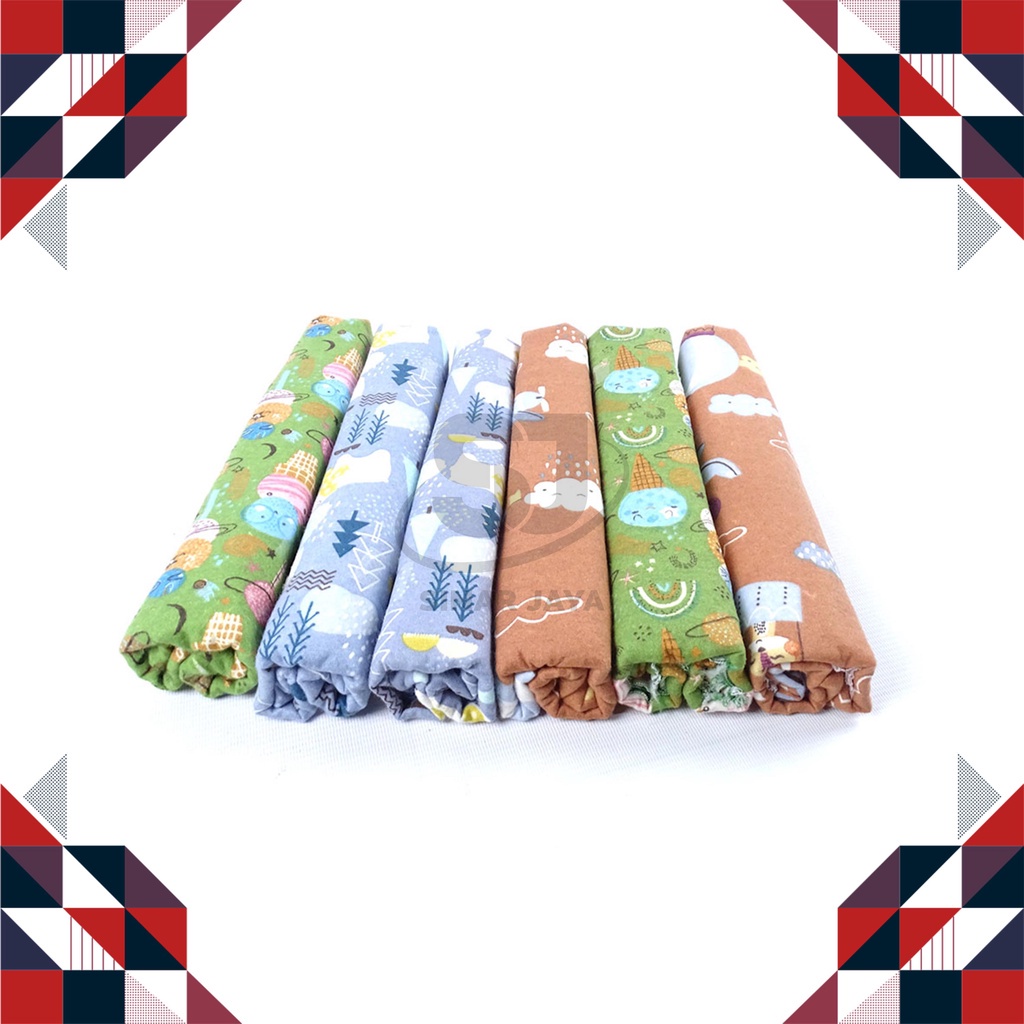Bedong Bayi/ Bedong Kain/ Bedong Flanel Isi 6 Vinata