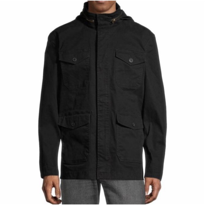George Twill Parka Hooded Utility Jacket
