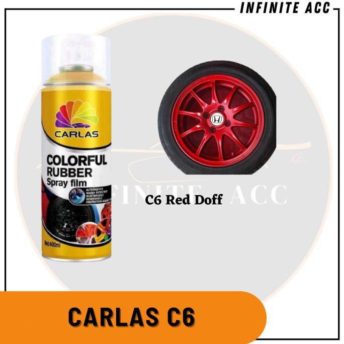 Cat Karet Velg Carlas Pylox Merah Red Doff C6 Mobil Modifikasi Racing Original