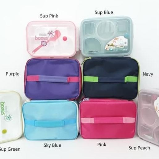 Lunch set box dan lunch bag like tupperware