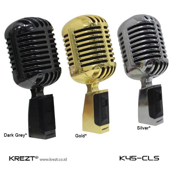 BARU Microphone Condenser Retro Vintage Classic Mikrofon Mic Krezt K45-CLS